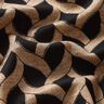 Jersey viscose Motif torsadé pailleté – noir/abricot,  thumbnail number 5
