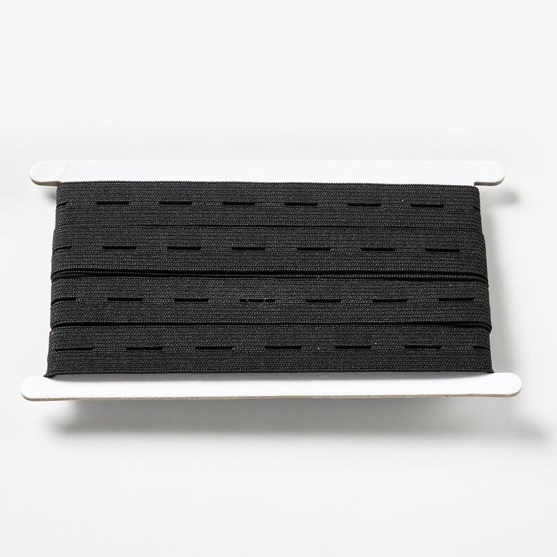 Élastique a boutonnières [3 m | 20 mm] – noir,  image number 1