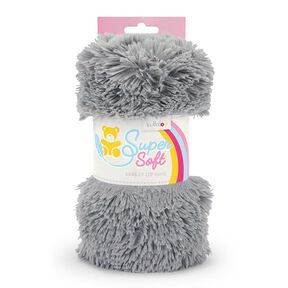 Peluche poilue SHAGGY [1 M x 0,75 M | Poil : 20 mm]  - gris | Kullaloo, 