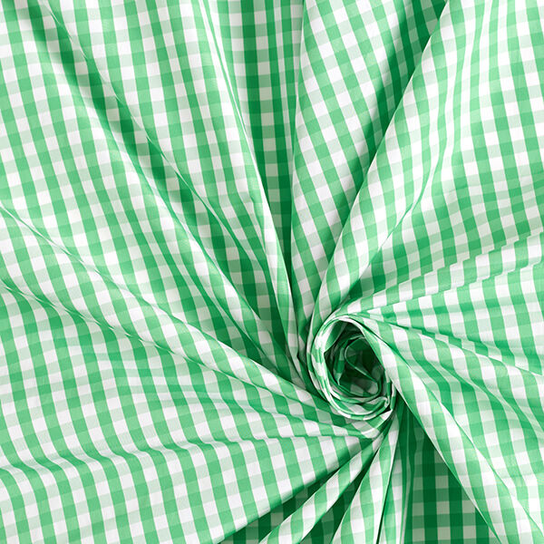 Soie à ballons carreaux Vichy – vert/blanc,  image number 3
