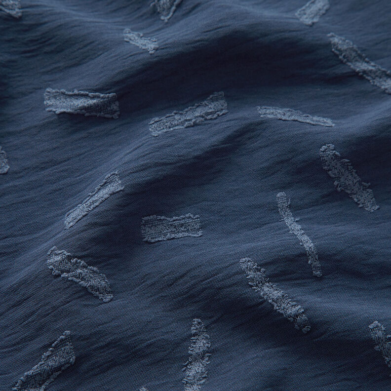 Jacquard dobby Rayures – bleu marine,  image number 2