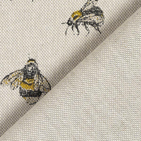 Tissu de décoration Semi-panama Petites abeilles – nature,  image number 4