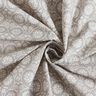 Tissu en coton Cretonne Fleurs et rameaux – argent/blanc,  thumbnail number 3