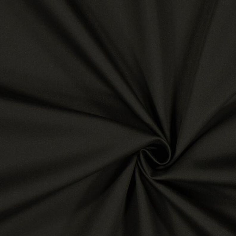 Satin de coton Stretch – noir,  image number 1