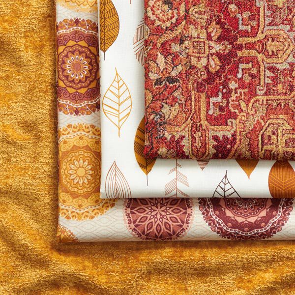 Tissu de décoration Gobelin tapis tissé – terre cuite/rouge feu,  image number 3