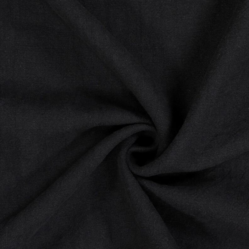 Tissu de Ramie–Mix stonewashed, qualité lourde – noir, image number 1