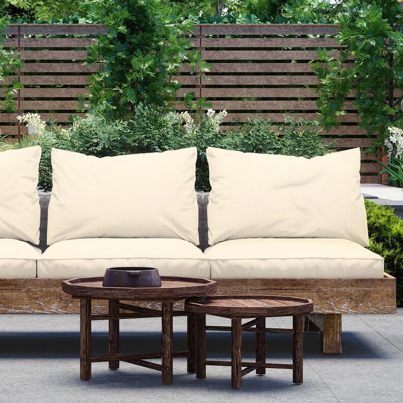 Tissu d’extérieur Canvas Chiné 320 cm – écru,  image number 5
