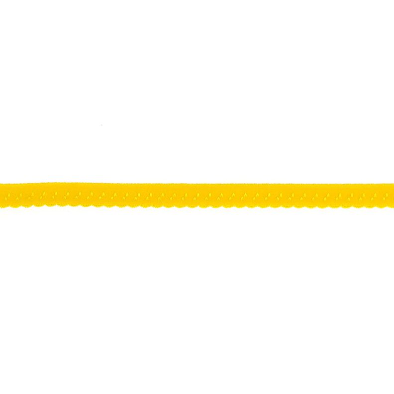 Bande à border élastique Dentelle [12 mm] – jaune soleil,  image number 1