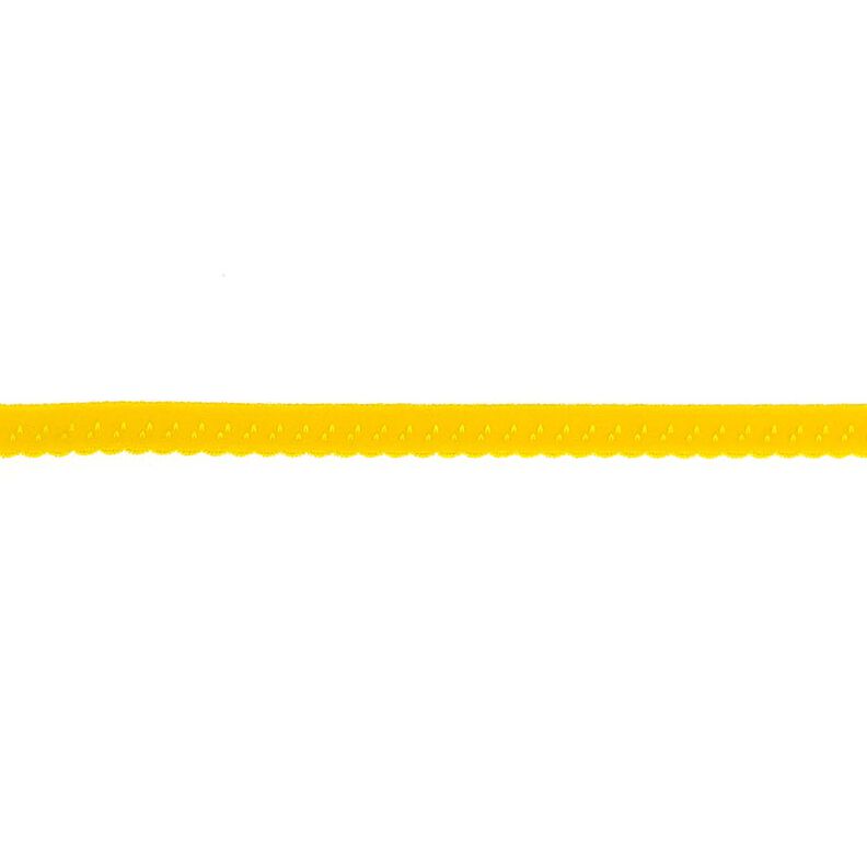 Bande à border élastique Dentelle [12 mm] – jaune soleil,  image number 1