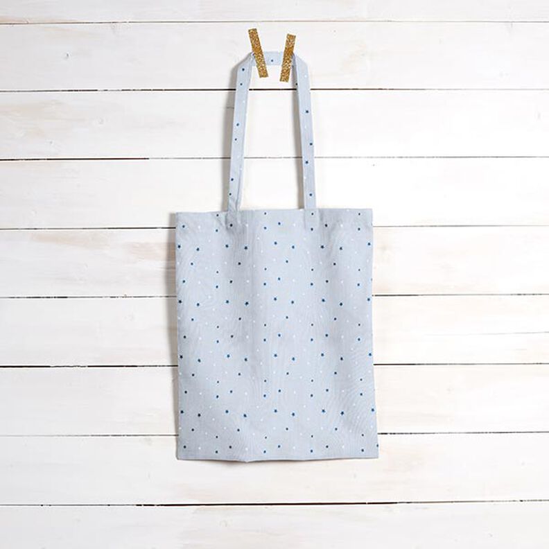 Tissu en coton Cretonne Étoiles – bleu, image number 7