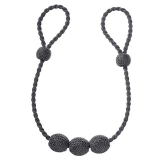 Embrasse avec boules décoratives, réglable en longueur – anthracite | Gerster, 
