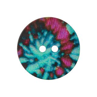 Bouton nacré 2 trous  – mélange de couleurs, 