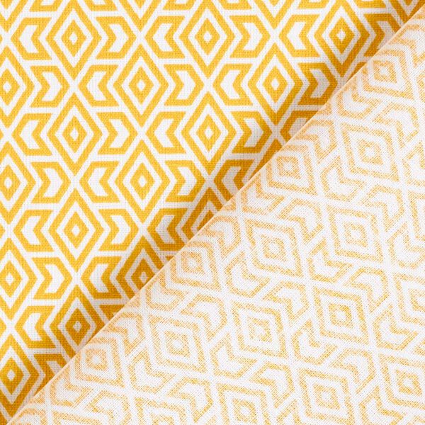 Tissu en coton Cretonne Formes graphiques – moutarde,  image number 4