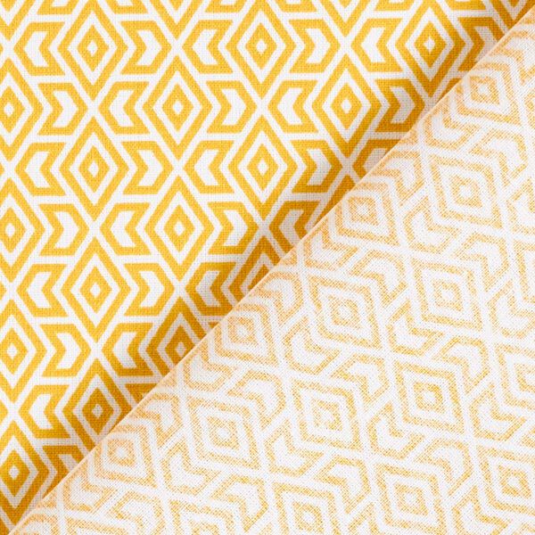 Tissu en coton Cretonne Formes graphiques – moutarde, image number 4