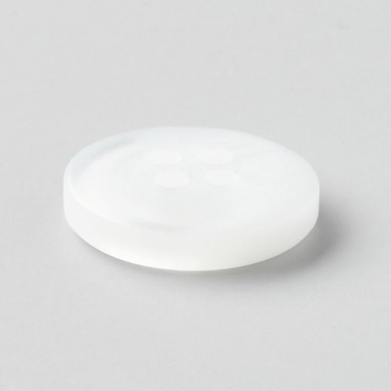 Bouton 4 trous rond [Ø 15 mm] – blanc,  image number 3