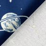 Tissu de décoration Constellations Glow in the Dark – bleu marine/jaune clair,  thumbnail number 4