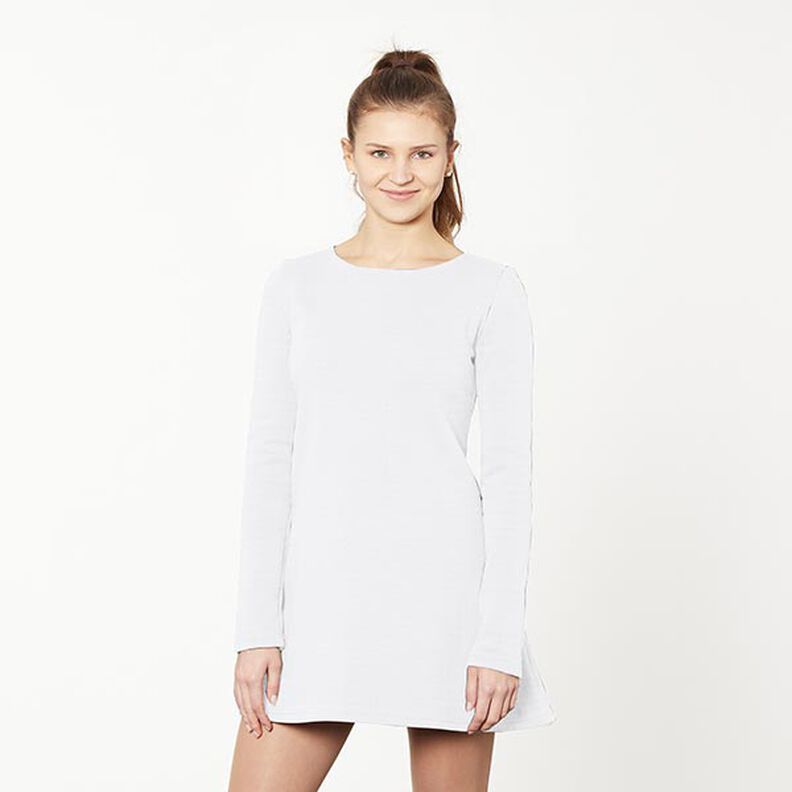 French Terry léger uni – blanc,  image number 6
