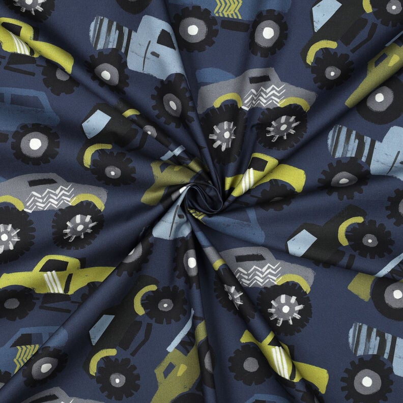 Popeline coton Gros camions | Poppy Fabrics – bleu marine,  image number 3