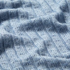 Tissu maille Tissu ajouré à rayures pailletées élégantes – bleu clair, 