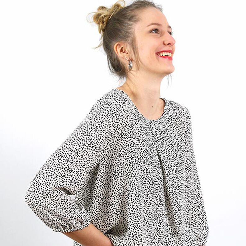 FRAU SUKI - Blouse à enfiler à pli creux, Studio Schnittreif | XS - XXL,  image number 4