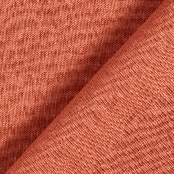 Mélange lin coton Uni – cuivre,  image number 3