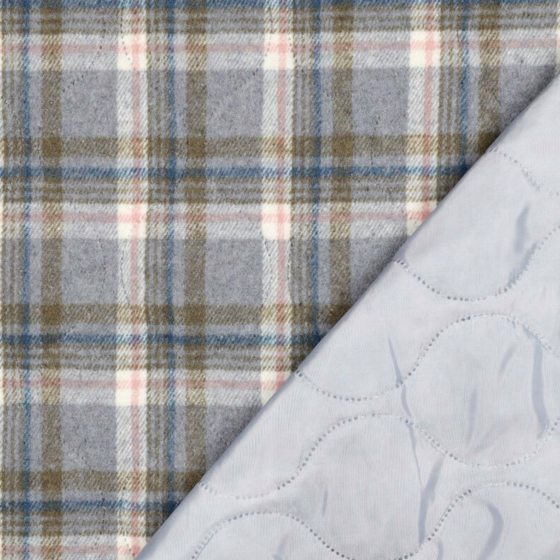 Tissu matelassé Flanelle Karo | Poppy Fabrics – gris, image number 4