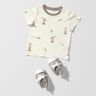 GOTS Jersey coton Doux lapin Impression numérique – ivoire,  thumbnail number 6