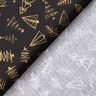 Tissu en coton Cretonne sapins élégants – noir/or,  thumbnail number 4