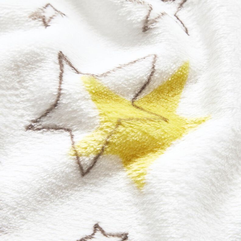 Polaire douillet Étoiles colorées – ivoire/jaune soleil, image number 5