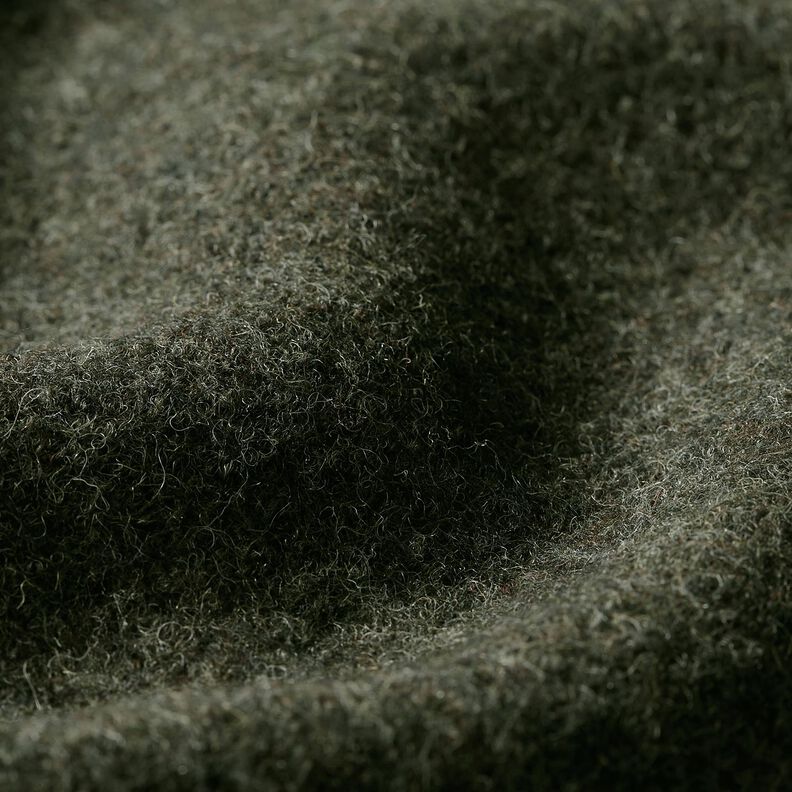 Loden de laine foulé – olive foncé, image number 2