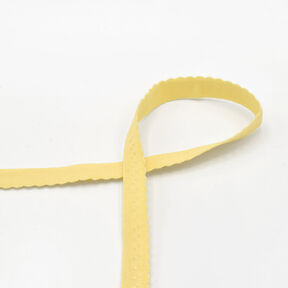 Biais élastique dentelle [20 mm] – jaune, 
