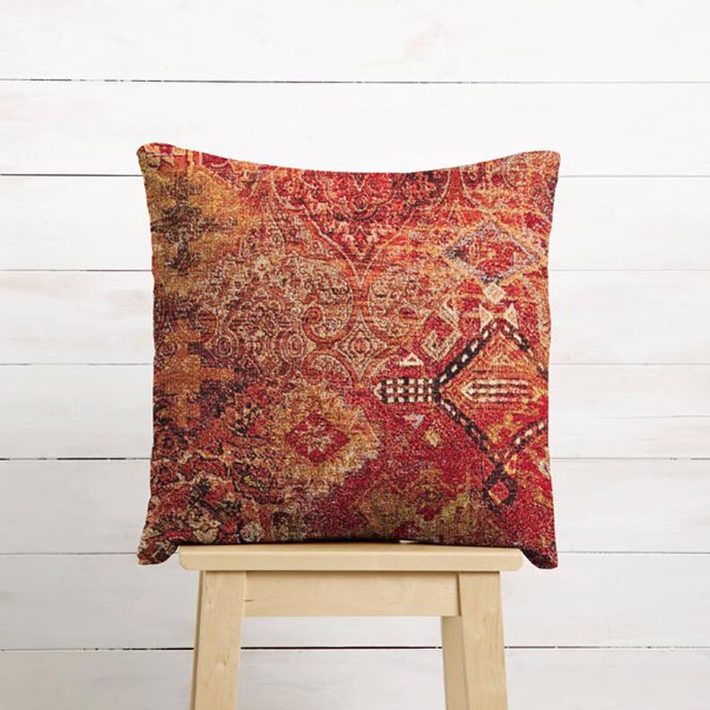 Tissu de décoration Gobelin tapis tissé – terre cuite/rouge feu,  image number 7