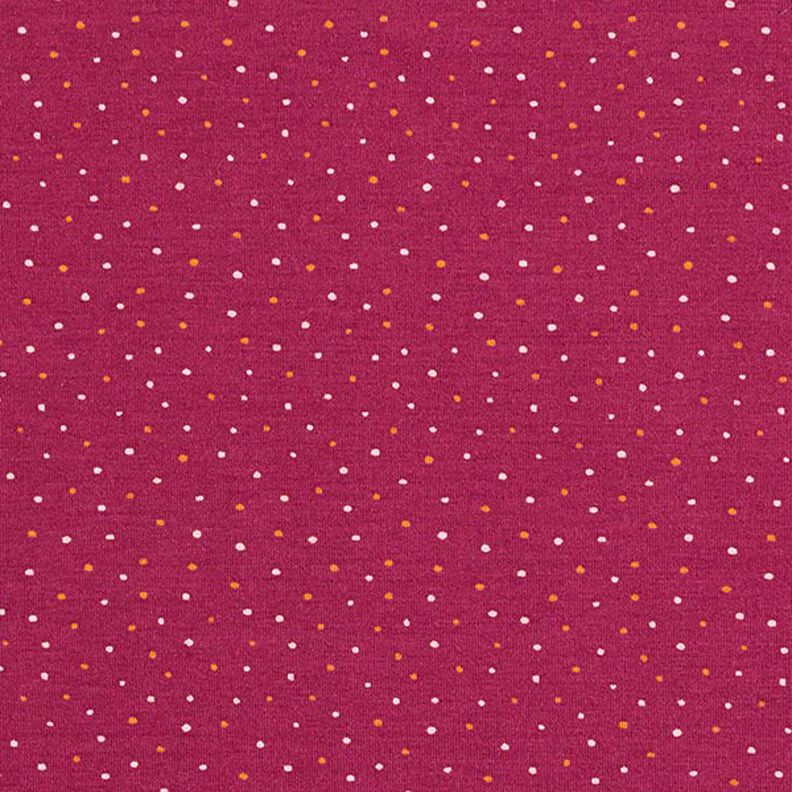 Jersey coton Petits points colorés – rouge bordeaux,  image number 1