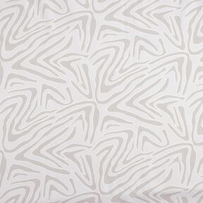 Tissu de décoration Semi-panama Motif zébré – argent/gris clair, 