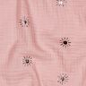 Tissu double gaze de coton Sonnen Imprimé feuille | Poppy Fabrics – vieux rose clair/violet pastel,  thumbnail number 2