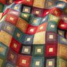 Tissu de décoration Gobelin losanges colorés en lurex,  thumbnail number 3