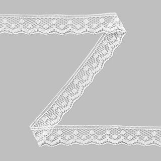 Dentelle Raschel [13 mm] - blanc, 