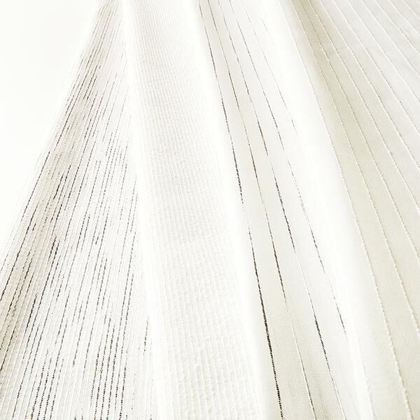 Tissu rideau rayures effet fil 300 cm – blanc,  image number 4