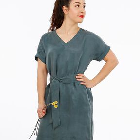 FRAU VIKKI - Robe ample avec col en V et ceinture, Studio Schnittreif | XS - XXL, 