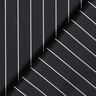 Tissu pour pantalon en stretch à fines rayures – noir/blanc,  thumbnail number 4