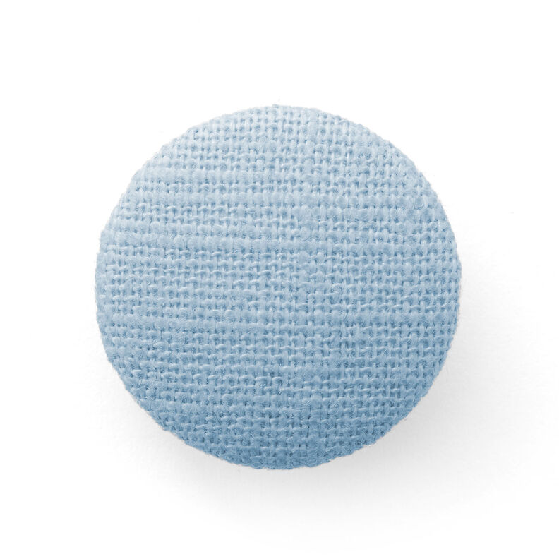 Bouton recouvert, Lin moyen – bleu clair,  image number 1