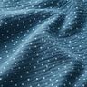 Tissu double gaze de coton Petits points – bleu jean/blanc,  thumbnail number 2