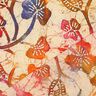 Tissu viscose Batik à feuilles – sable/orange,  thumbnail number 4
