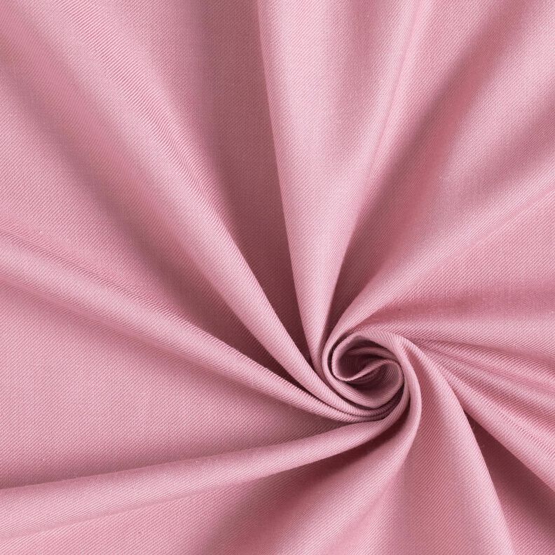 Tissu pour chemisier coton et viscose mélangés uni – vieux rose,  image number 1