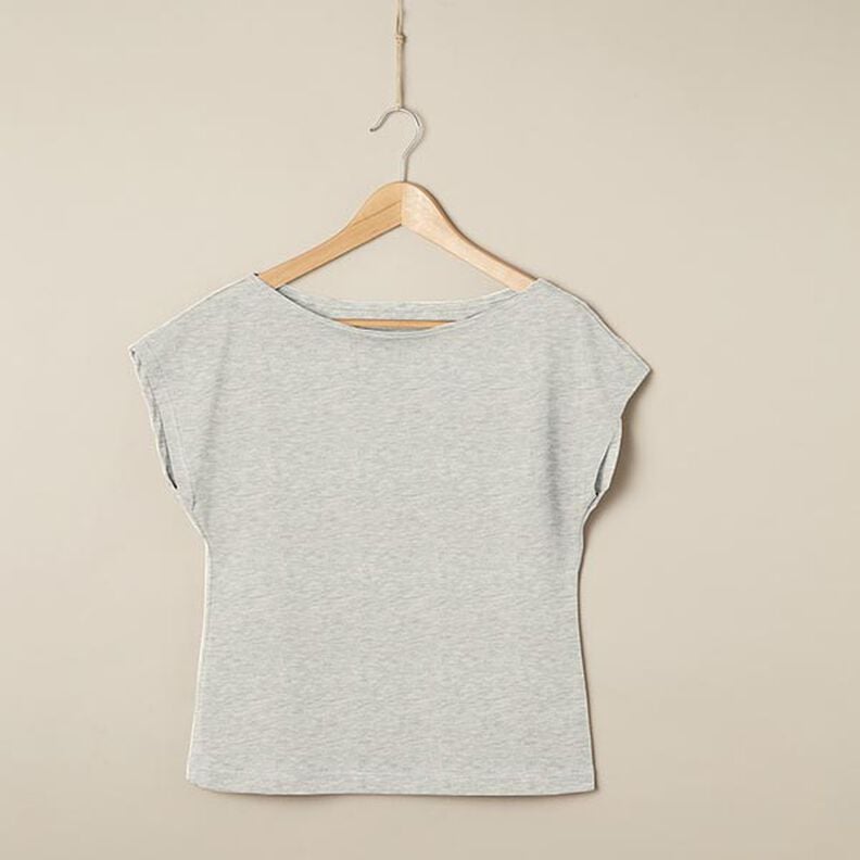 Jersey coton Medium Chiné – gris clair,  image number 6