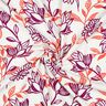 Mélange viscose lin Fleurs | Poppy Fabrics – ivoire/raisin,  thumbnail number 3