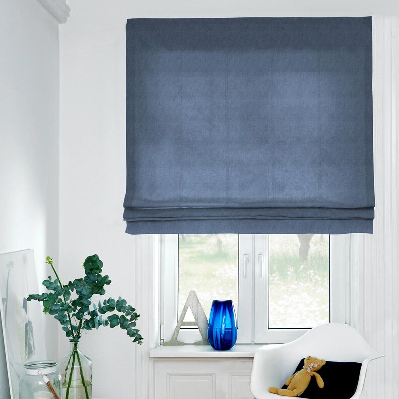 Lin mélangé léger prélavé – gris bleu, image number 8