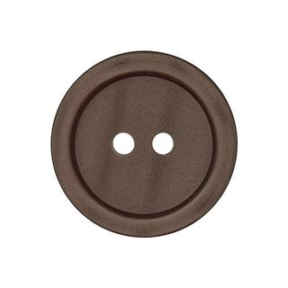 Bouton plastique 2 trous Basic - rouge-brun, 
