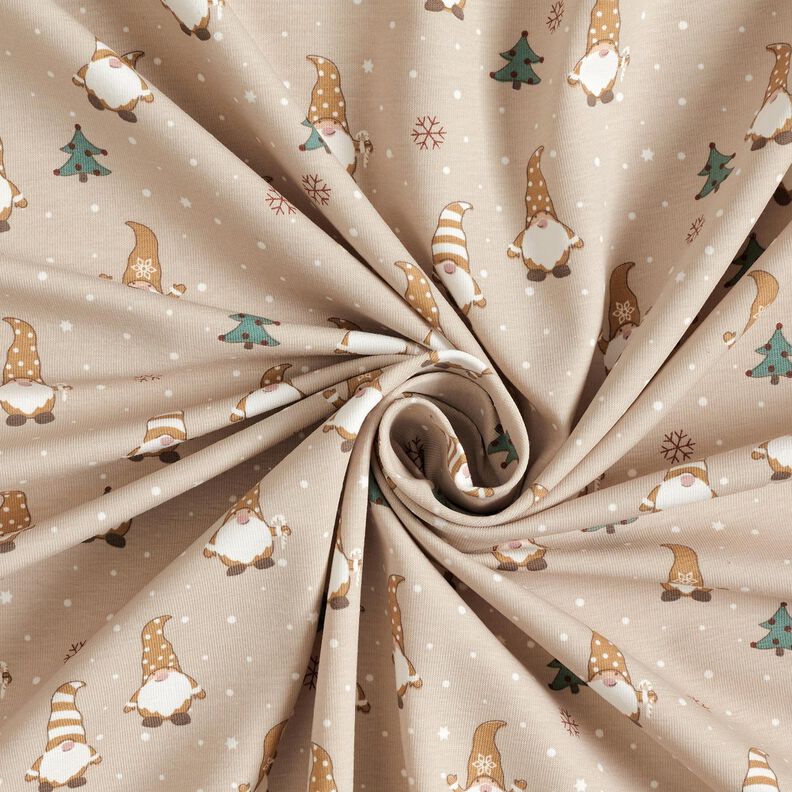 Jersey coton Lutins dans la neige – amande, image number 3