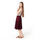 Tissu croisé en coton stretch – rouge bordeaux,  thumbnail number 6